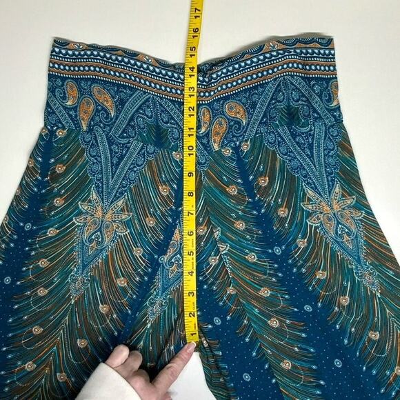 Unbranded | Palazzo Pants | Turquoise | 30 Inch Waist - Picture 6 of 8